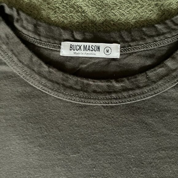 Buck Mason Pima Classic Tee Mocha Brown - Picture 2 of 3